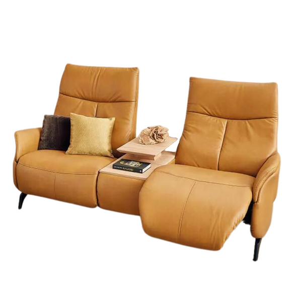 reclining loveseat with table
