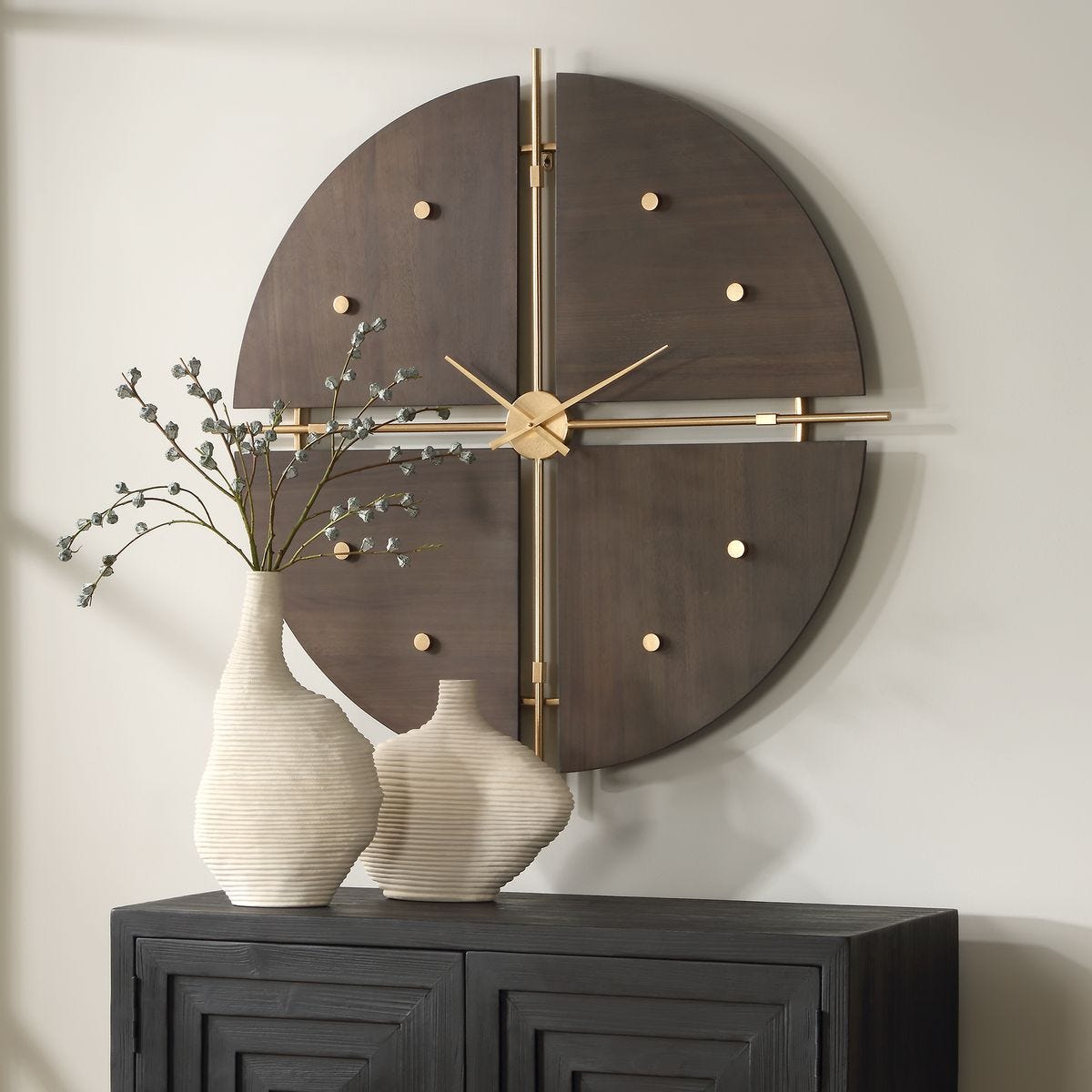 Walnut Elegance Clock