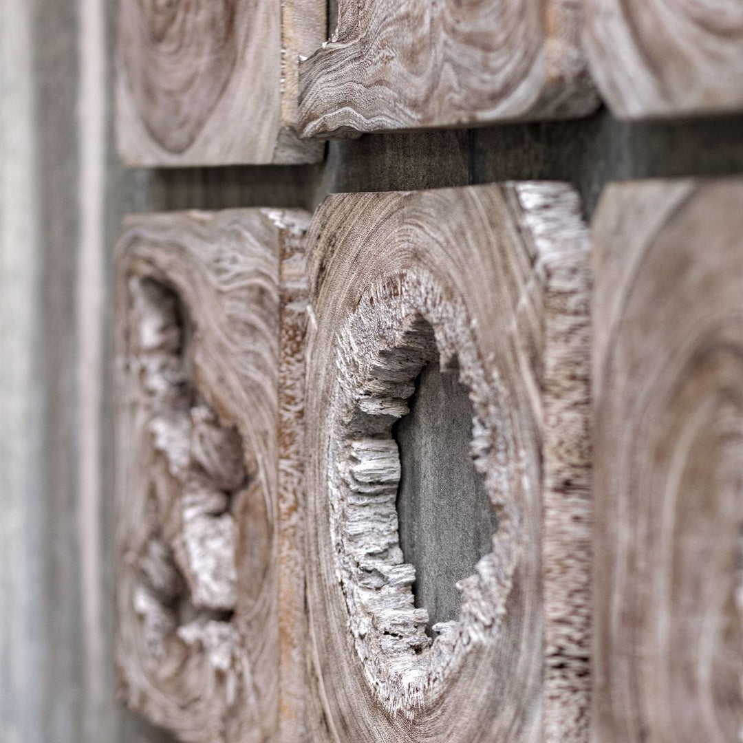 Bahati Wood Wall Decor, Natural, S/9