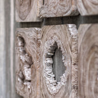 Bahati Wood Wall Decor, Natural, S/9