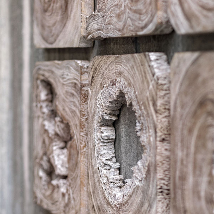 Bahati Wood Wall Decor, Natural, S/9
