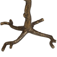 Calais Accent Table | Marble & Antique Brass Sculptural Table