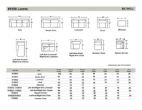 Biltwell Custom Loreto Sofa #5158