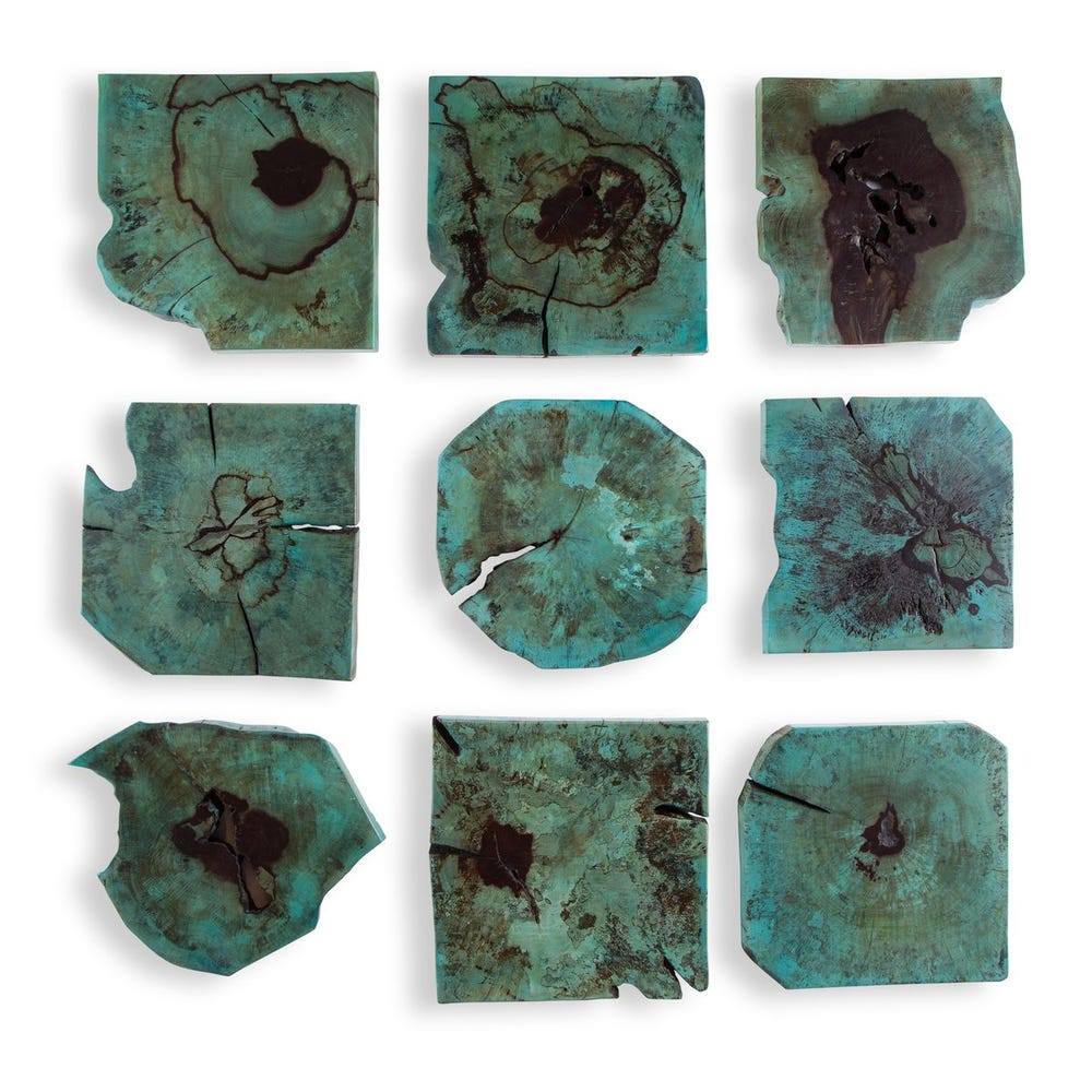 Bahati Wood Wall Decor, Natural, S/9