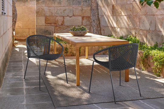 Armen Living Snack Outdoor Dining Chair