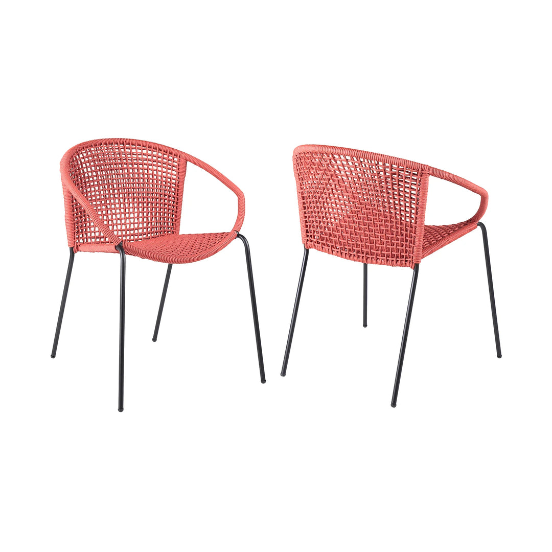 Armen Living Snack Outdoor Dining Chair