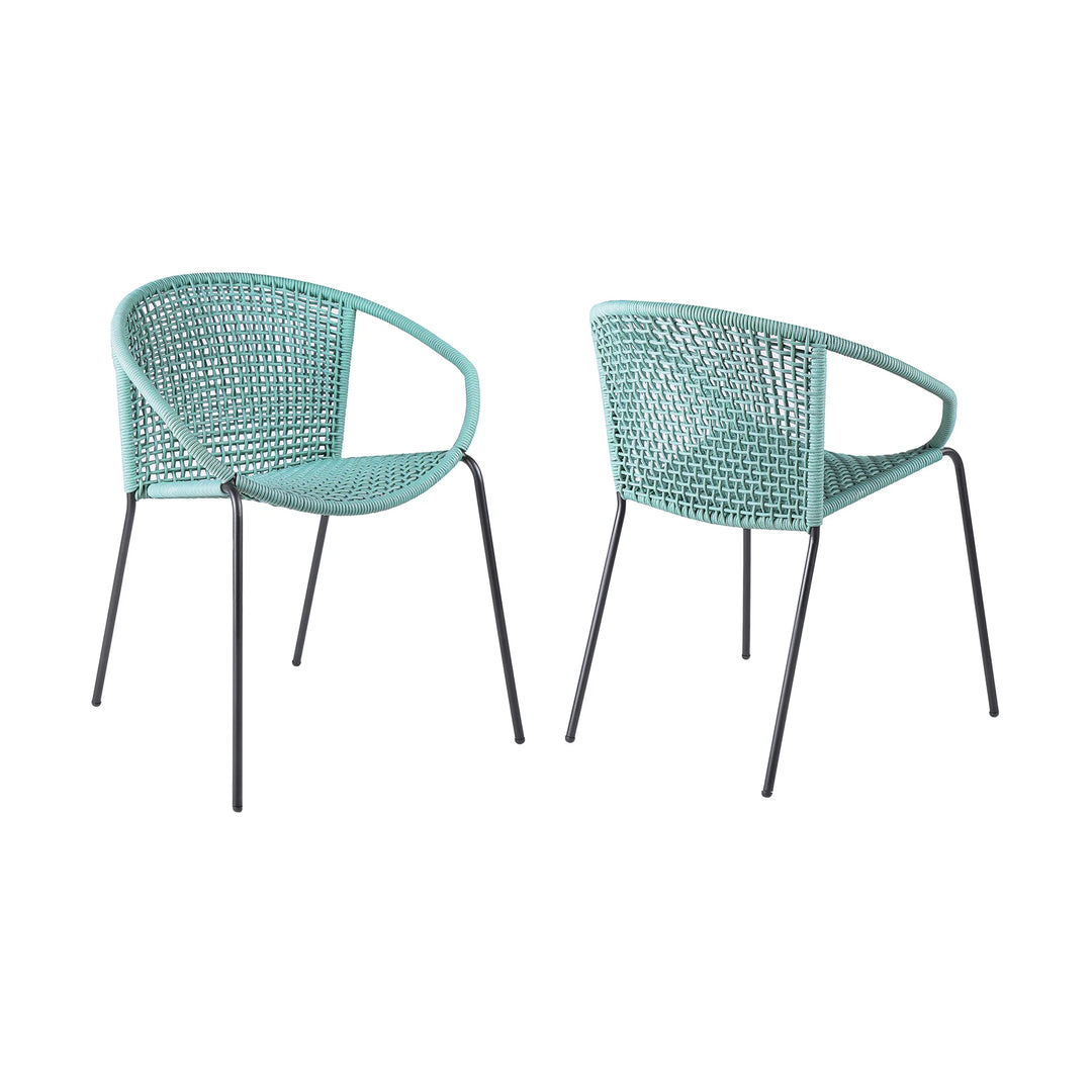 Armen Living Snack Outdoor Dining Chair