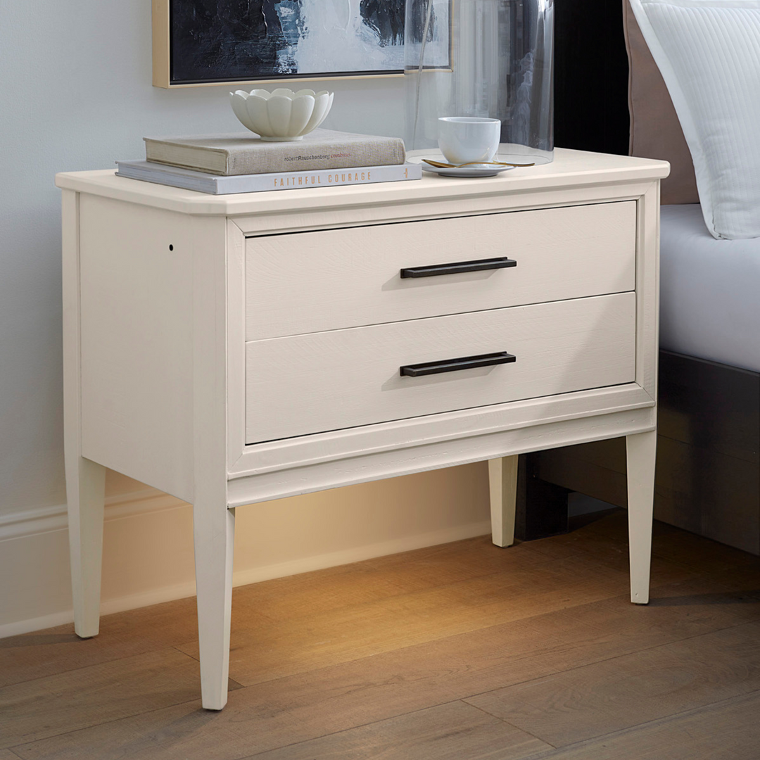 Camden Collection White Liv360 Nightstand