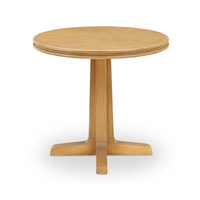 Charles Round Dining Table – Natural or Brown Finish