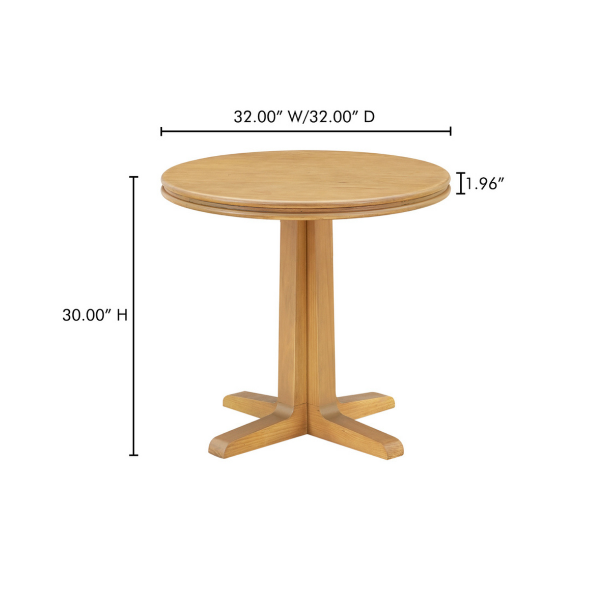 Charles Round Dining Table – Natural or Brown Finish