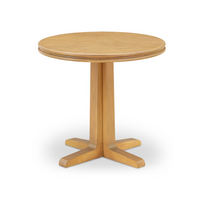 Charles Round Dining Table – Natural or Brown Finish