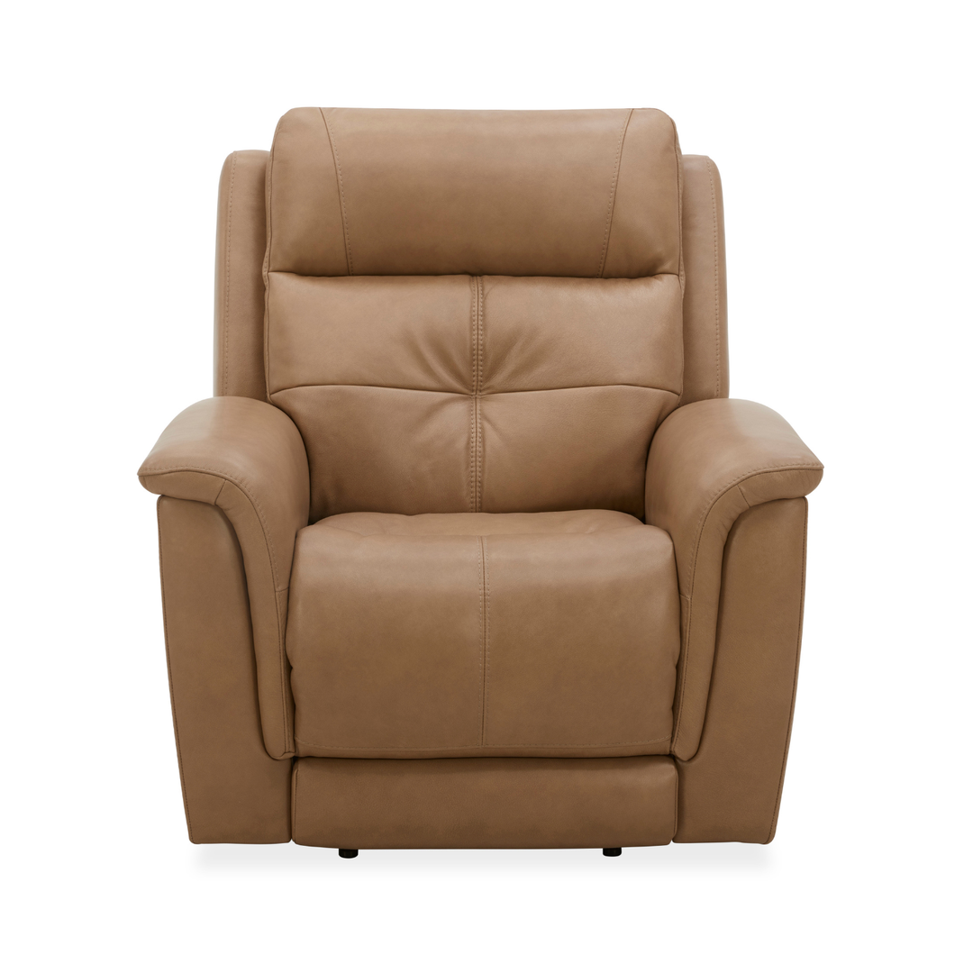 Flexsteel Ranger Leather Power Recliner with Power Headrest, Lumbar, Heat &amp; Massage