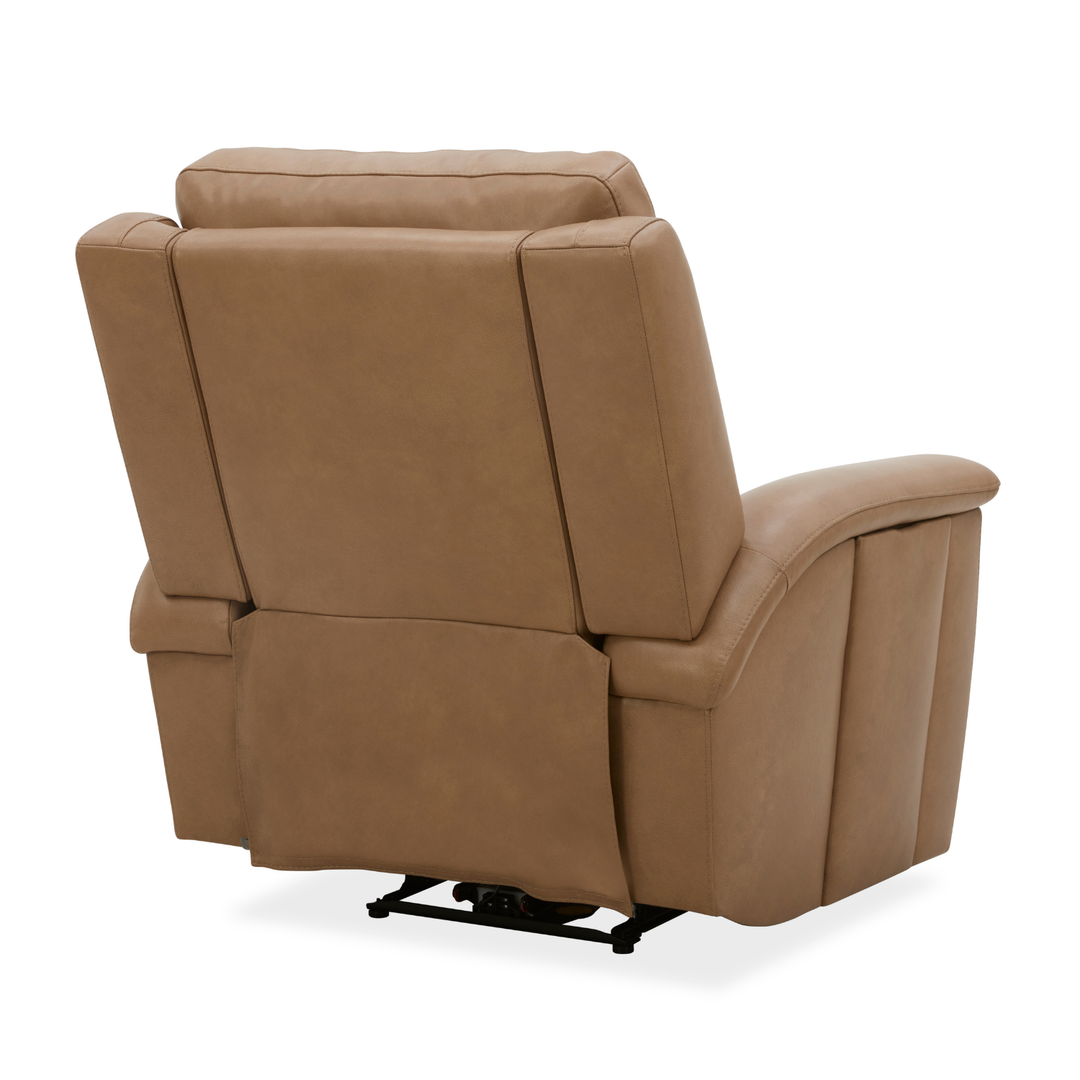 Flexsteel Ranger Leather Power Recliner with Power Headrest, Lumbar, Heat &amp; Massage