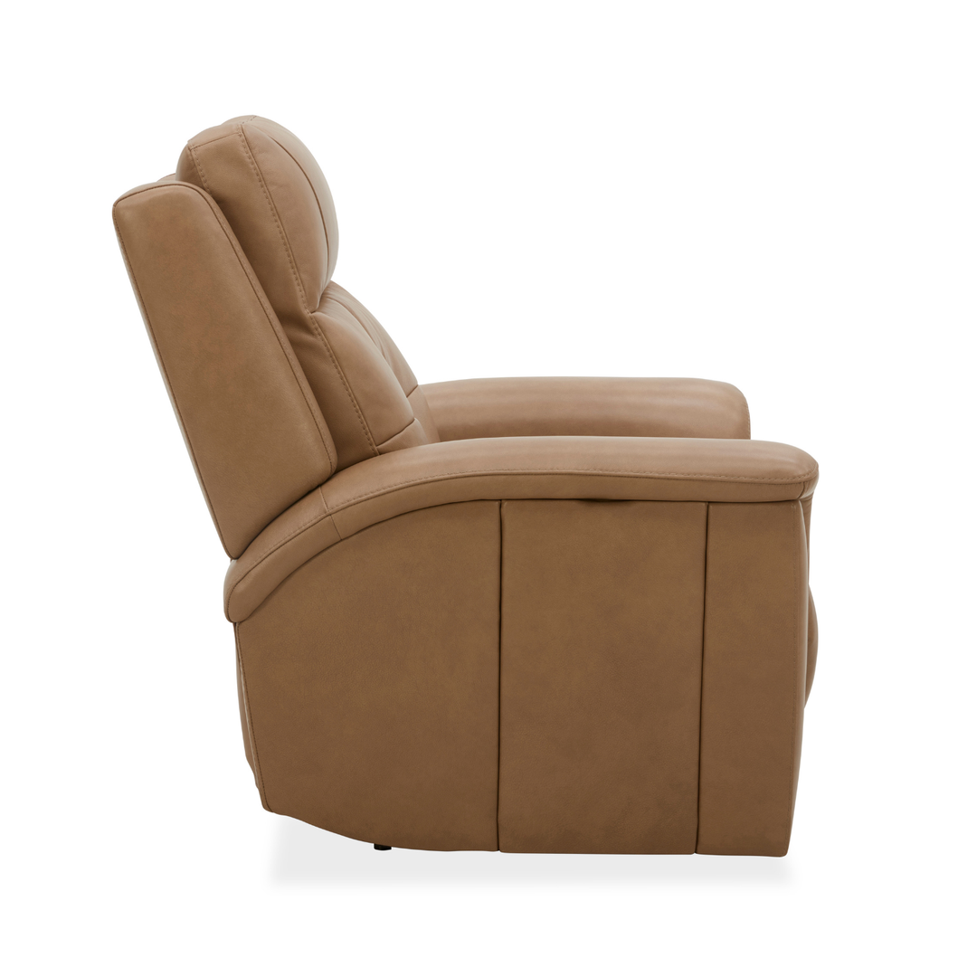 Flexsteel Ranger Leather Power Recliner with Power Headrest, Lumbar, Heat &amp; Massage