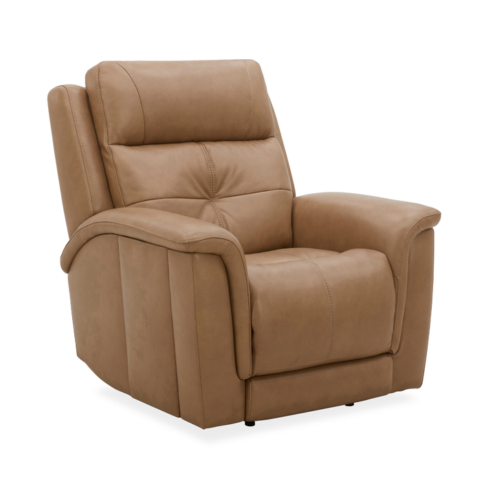 Flexsteel Ranger Leather Power Recliner with Power Headrest, Lumbar, Heat &amp; Massage