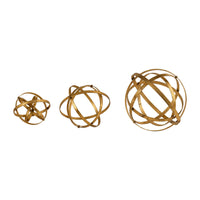 Stetson Spheres, Gold or Bronze - Set of 3
