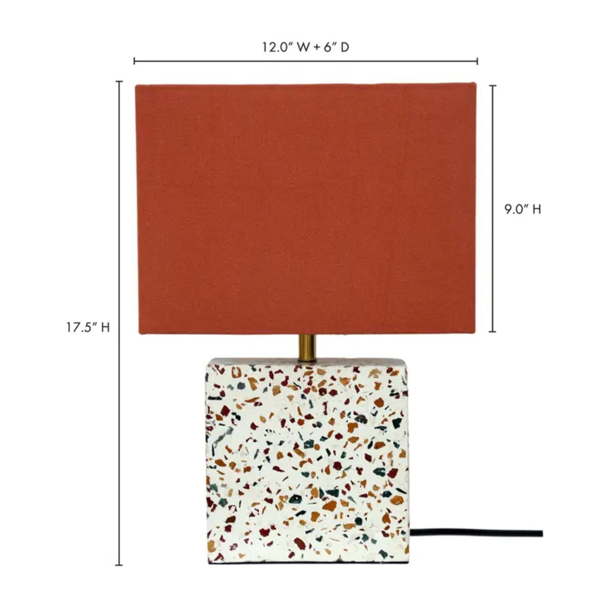 Terrazzo Square Table Lamp