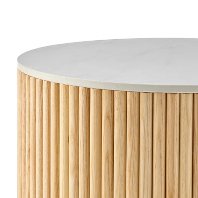 Ingrid Ceramic Top - Round Side Table