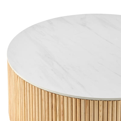 Ingrid Ceramic Top 39.5" Round Coffee Table
