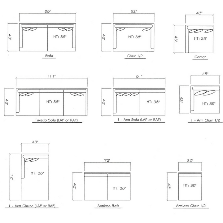 juliet custom sectional