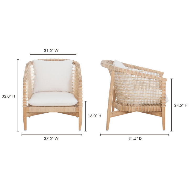 Kuna Outdoor Chair by Moes Home