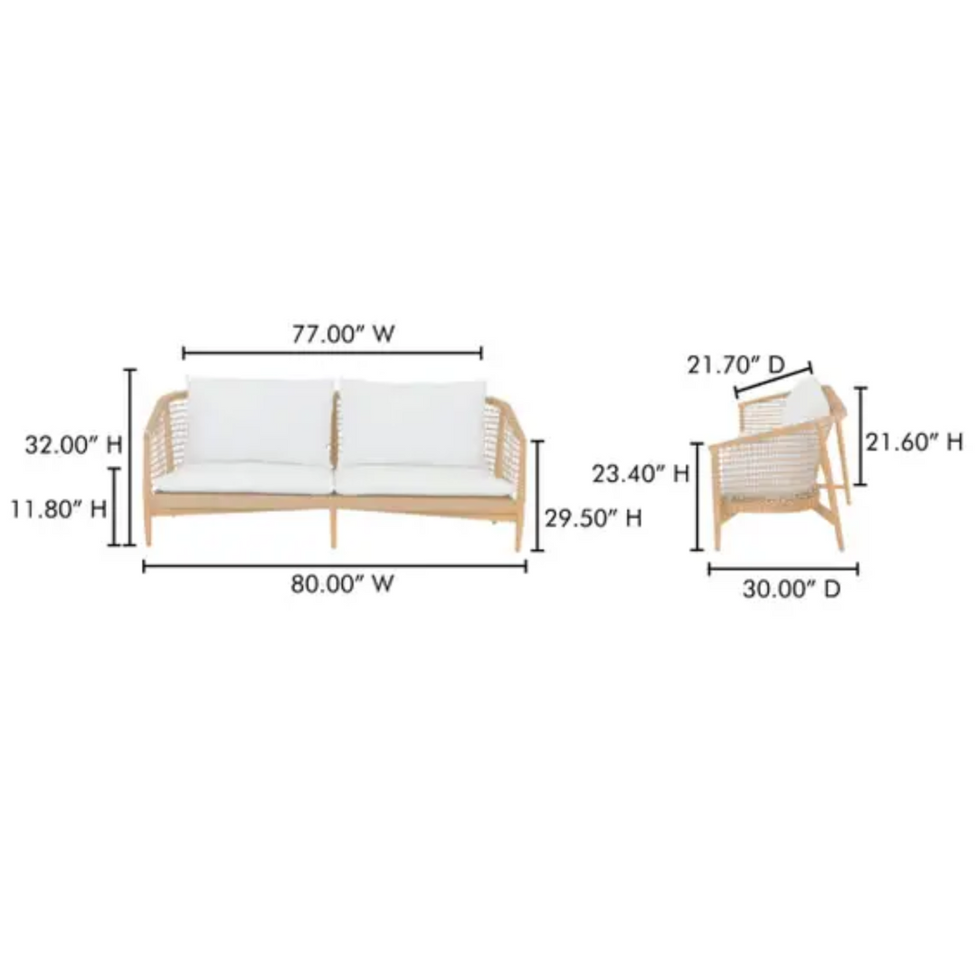 Kuna Outdoor Sofa by Moes Home