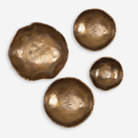 Lucky Coins Metal Wall Decor, Set of 4