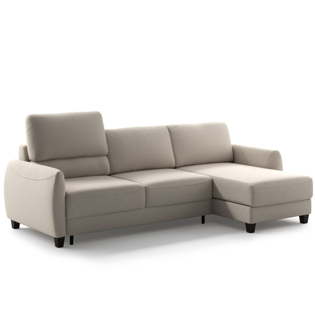 Luonto Delta Full XL Sleeper Sectional with Reversible Storage Chaise
