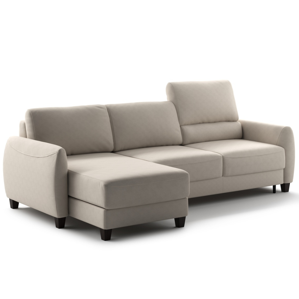 Luonto Delta Full XL Sleeper Sectional with Reversible Storage Chaise