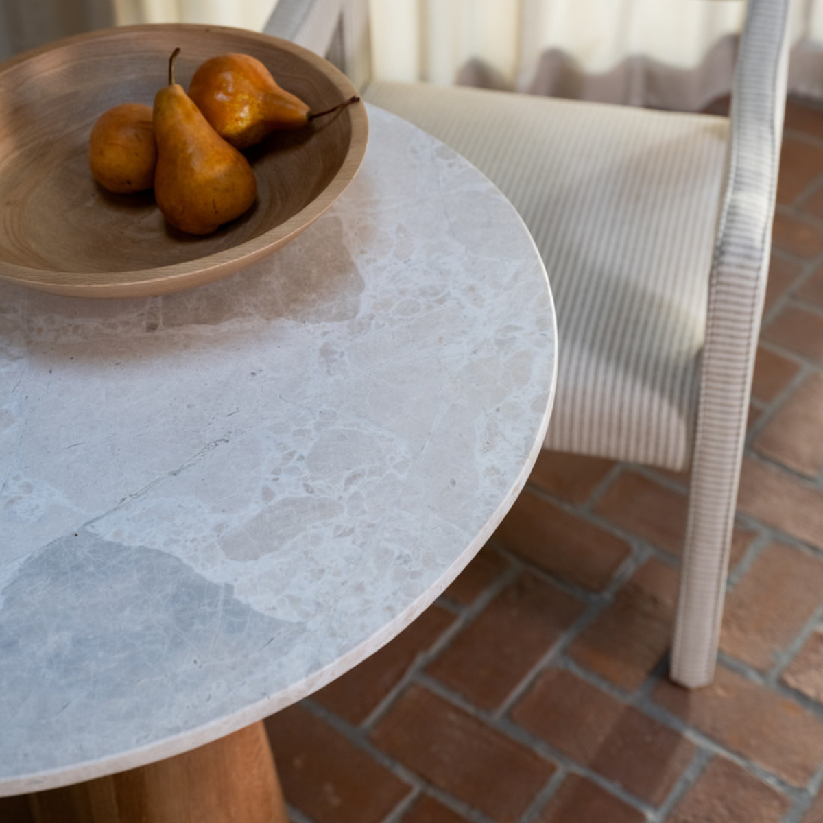 Sage Café Table – Cosmos Marble