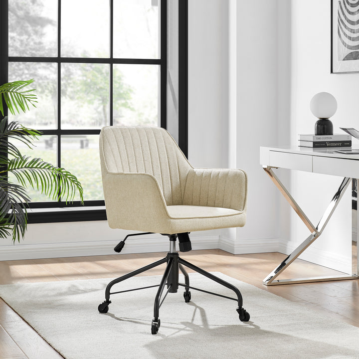 Thompson KD Fabric Swivel Office Arm Chair