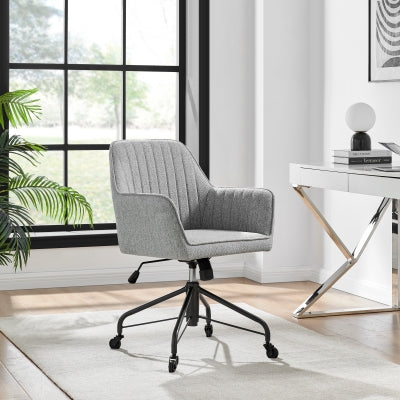 Thompson KD Fabric Swivel Office Arm Chair