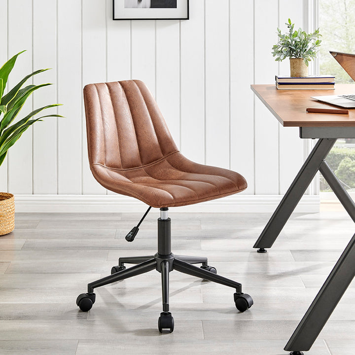 Robert KD PU Swivel Office Chair