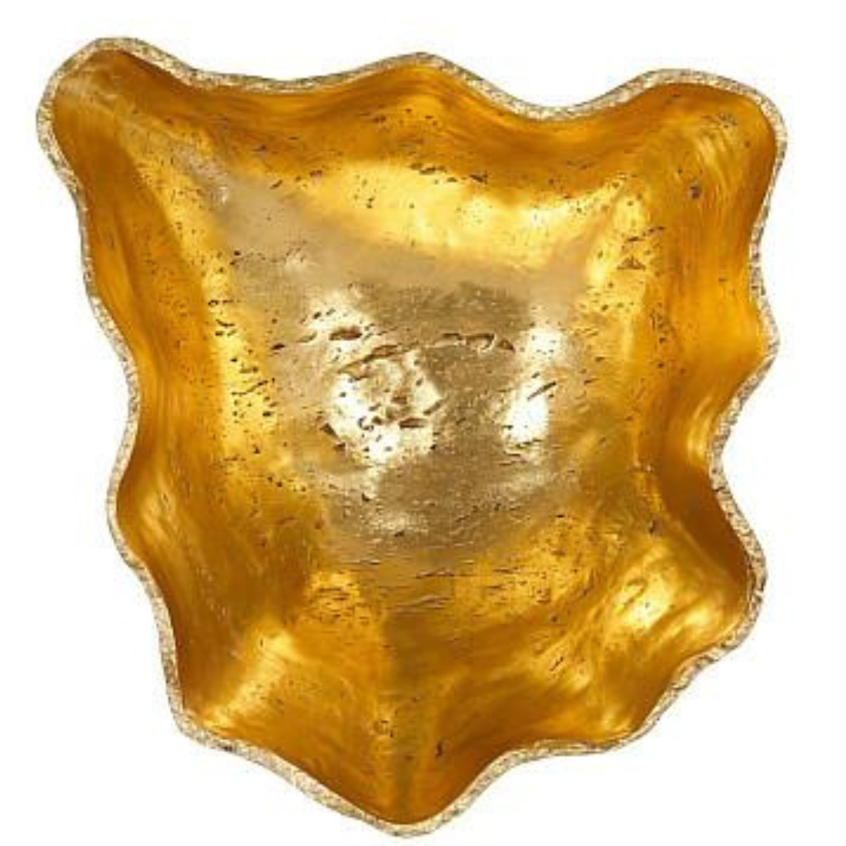 Phillips Collection - Cast Wall Onyx Bowl, Gold Leaf, Large