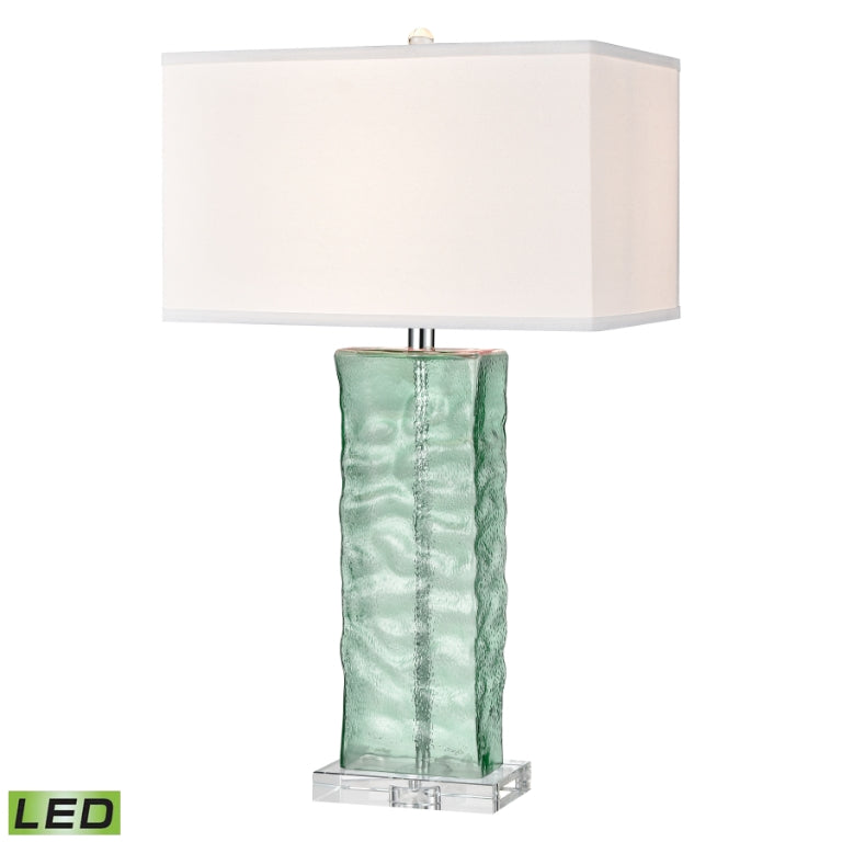 Aqua glass table lamp online