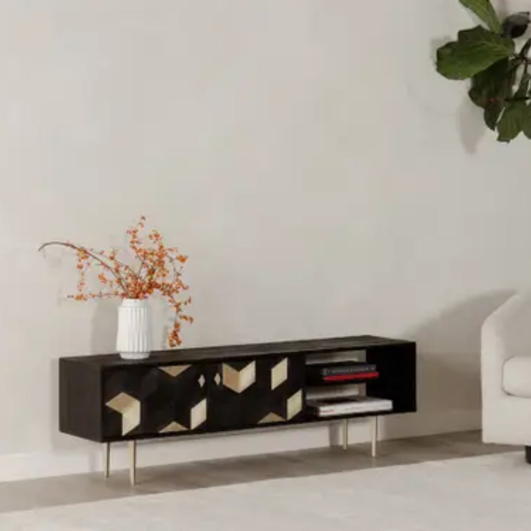 Sapporo Media Cabinet Black