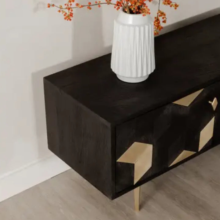 Sapporo Media Cabinet Black