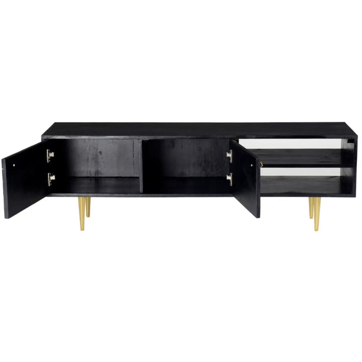 Sapporo Media Cabinet Black