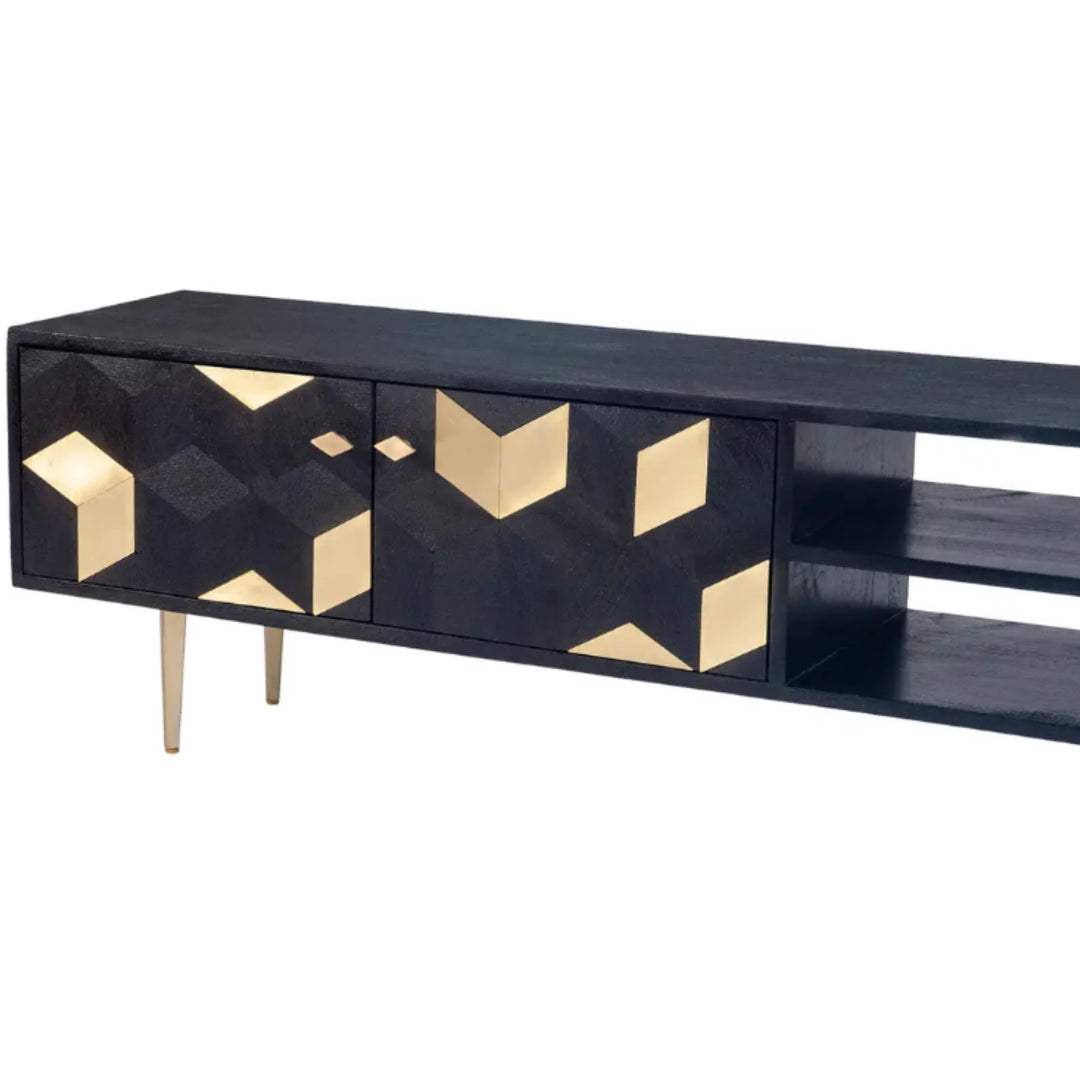 Sapporo Media Cabinet Black