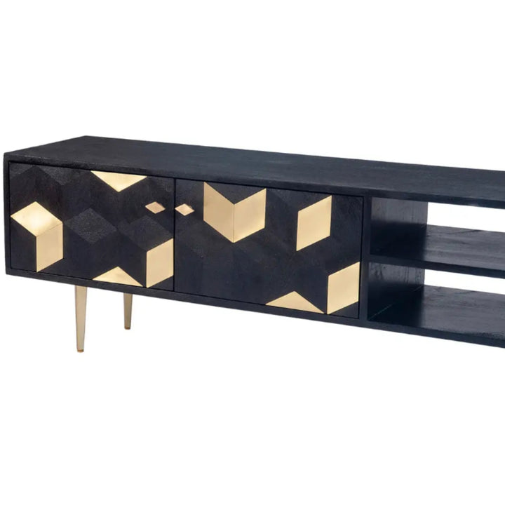 Sapporo Media Cabinet Black