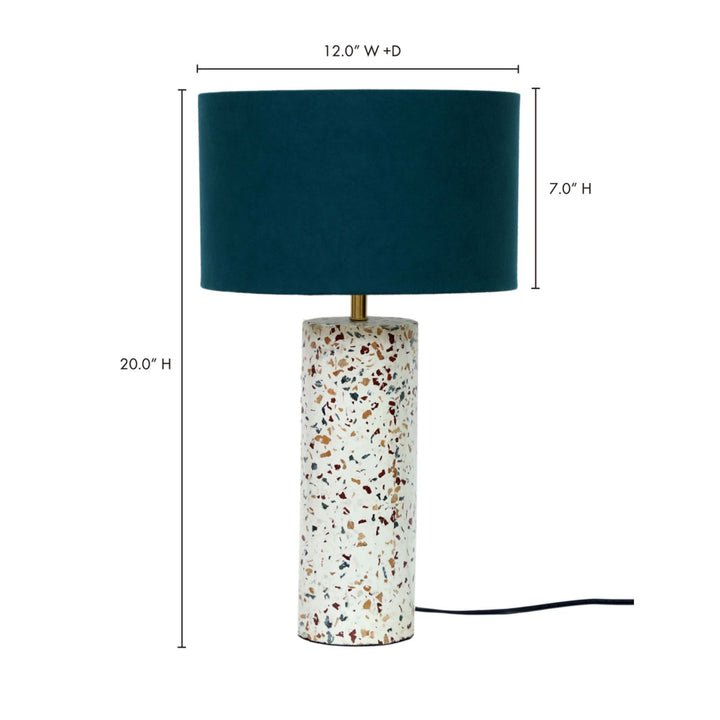 Terrazzo Cylinder Table Lamp