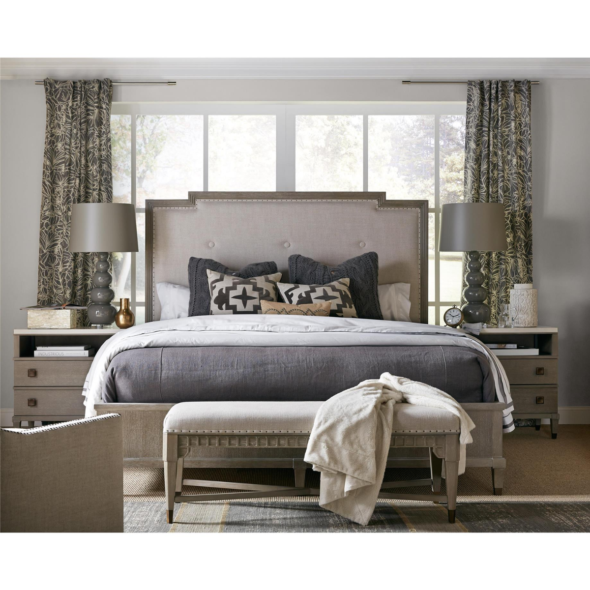 Universal Playlist Two Drawer Nightstand