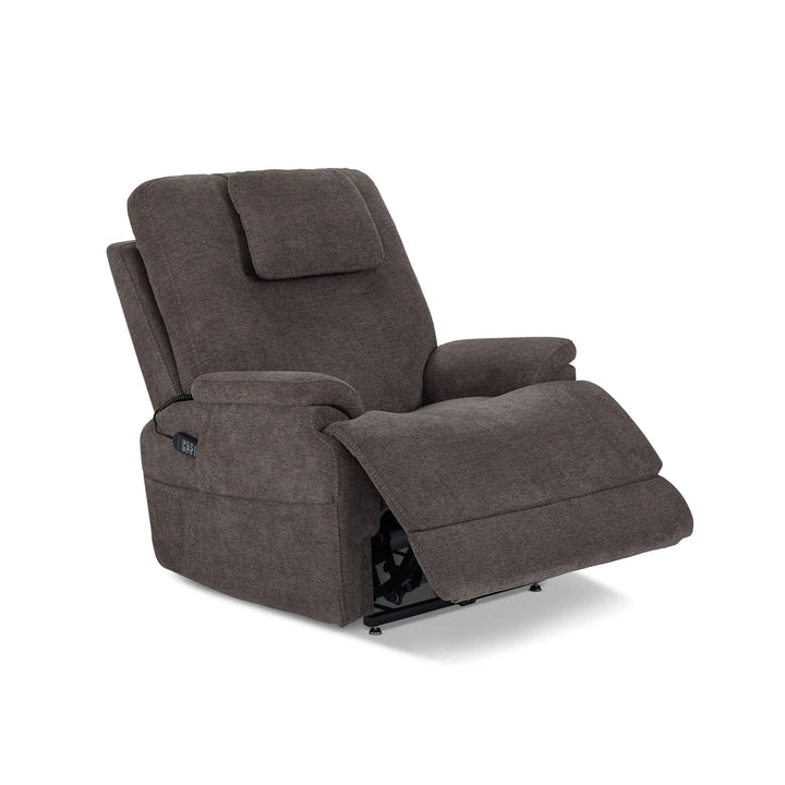Zecliner Model 2+ Umber Fabric Power Lift Recliner with Power Headrest, Lumbar, Heat &amp; Massage