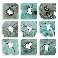 Bahati Wood Wall Decor, Natural, S/9