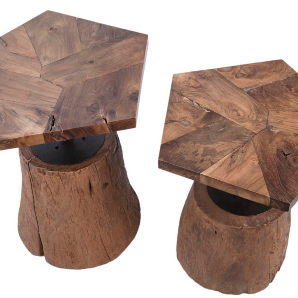 teak side tables