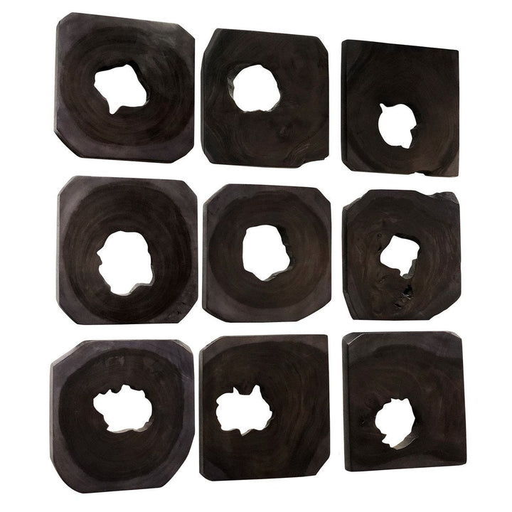 Bahati Wood Wall Decor, Natural, S/9