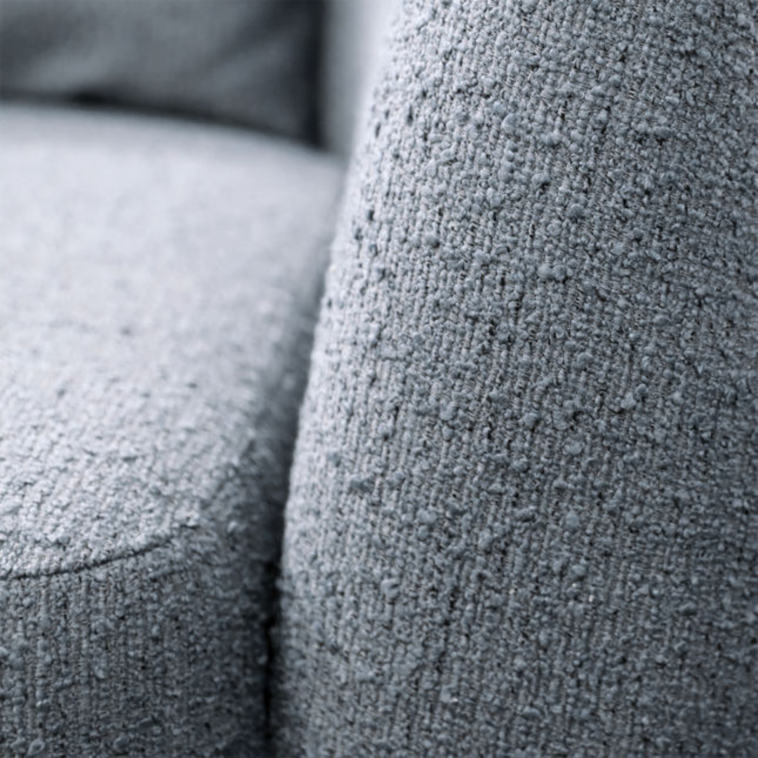 boucle arm chair