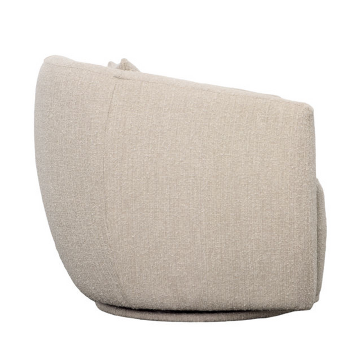 boucle swivel chair