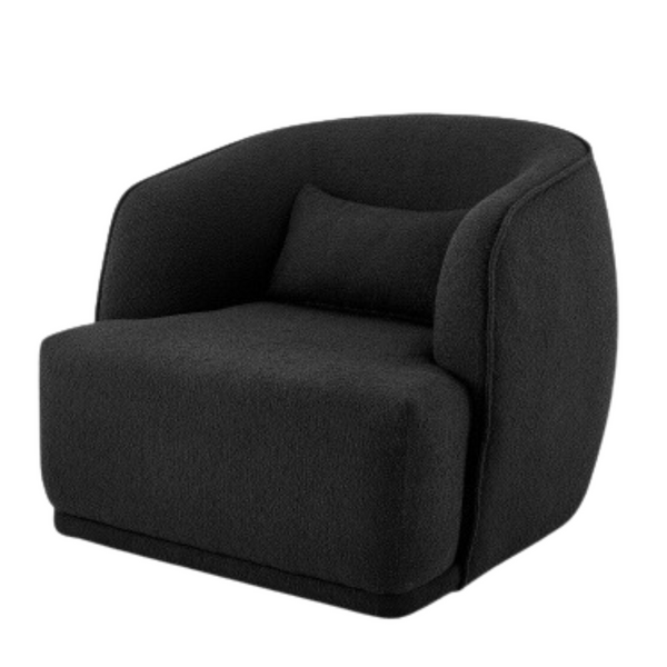 boucle swivel chair