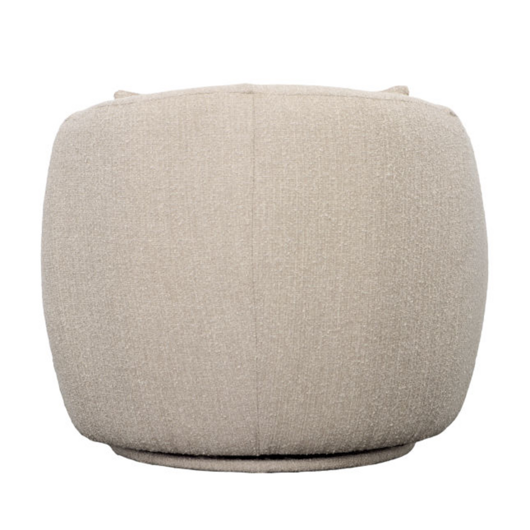 cream swivel chair